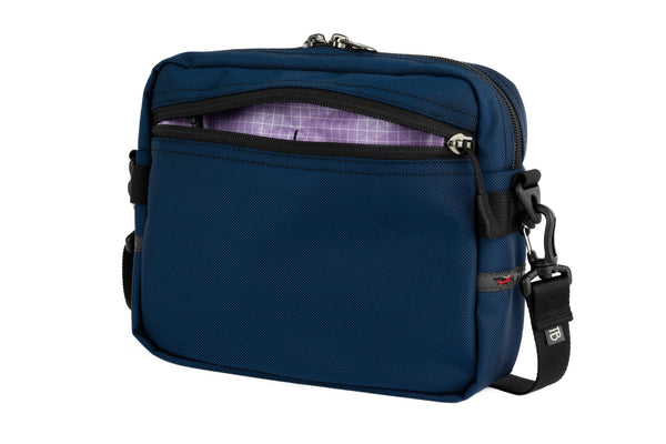 The Side Kick in Deep Blue (dark blue) Ballistic with an Moss (green with light green grid) 210 Cerylon interior.